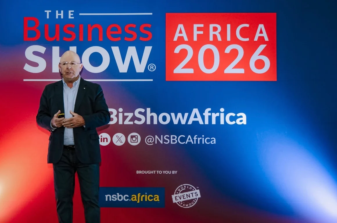 Mike Anderson opening The Business Show Africa 2026.