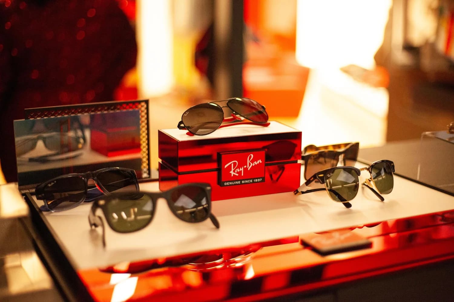 A Ray-Ban partnership display within The Cape 1000 experience.